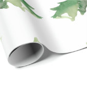 Papier Cadeau Enveloppe cadeau de Noël Holiday Holly (Coin rond)