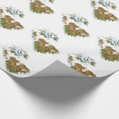 Papier Cadeau Enveloppe cadeau de Noël/lapins et oiseaux (Coin)