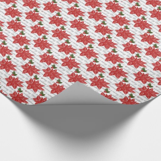 Papier Cadeau Enveloppe cadeau de Noël/Pointsets (Coin)