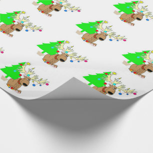 Papier Cadeau Enveloppe cadeau de Noël/renne