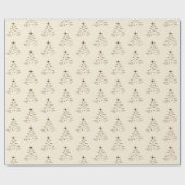 Papier Cadeau Enveloppe cadeau de Noël simple minimum (Plat)