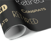 Papier Cadeau Enveloppe cadeau de retraite (Coin rond)