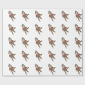 Papier Cadeau Enveloppe cadeau de singe de réserve (Plat)