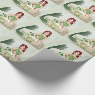 Papier Cadeau Enveloppe-cadeau de sirène, rouleau-papier d'emba