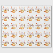 Papier Cadeau Enveloppe cadeau de vacances Citrouille Hello (Plat)