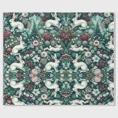 Papier Cadeau Enveloppe cadeau de vacances de Lièvre blanc II (Plat)