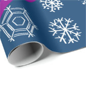 Papier Cadeau Enveloppe cadeau de vacances Snowflake avec arc-en (Coin rond)