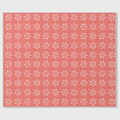 Papier Cadeau Enveloppe cadeau de vacances Snowflake - Corail &  (Plat)