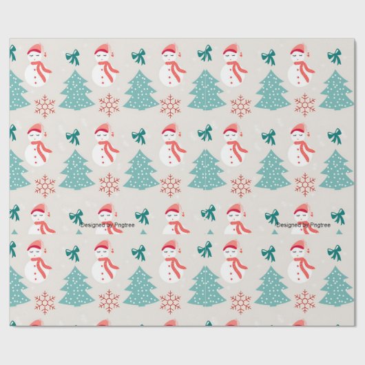 Papier Cadeau Enveloppe cadeau de vacances sur mesure Design d'e (Plat)