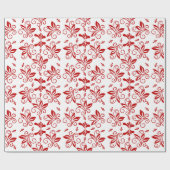 Papier Cadeau Enveloppe cadeau design rouge et blanc (Plat)