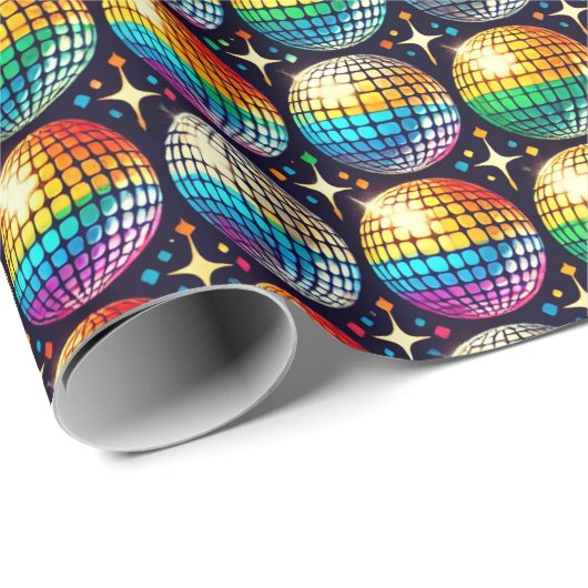 Papier Cadeau Enveloppe Cadeau Disco Pride Radiant (Coin rond)