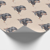Papier Cadeau Enveloppe cadeau Dog Art Rottweiler (Coin)