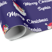 Papier Cadeau Enveloppe cadeau du Père Noël (Coin rond)