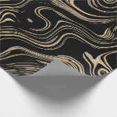 Papier Cadeau Enveloppe cadeau en or marbré (Coin)