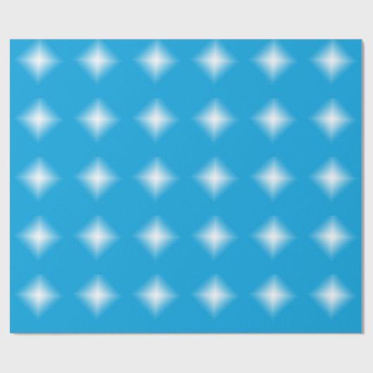 Papier Cadeau Enveloppe cadeau - Étoile blanche brillant sur ble (Plat)