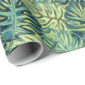 Papier Cadeau Enveloppe cadeau Feuille Tropical (Coin rond)