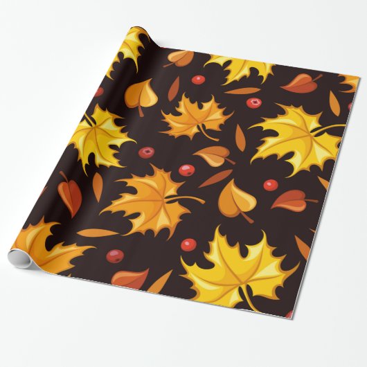 Papier Cadeau Enveloppe cadeau Feuilles Automne | Enveloppe cade (Déroulé)