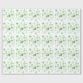 Papier Cadeau Enveloppe cadeau - Feuilles Holly Jumbled (Plat)