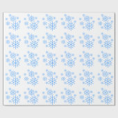 Papier Cadeau Enveloppe cadeau - Flèches de neige bleues (Plat)