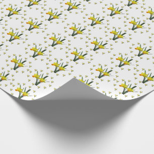 Papier Cadeau Enveloppe cadeau - Fleurs de jonquilles