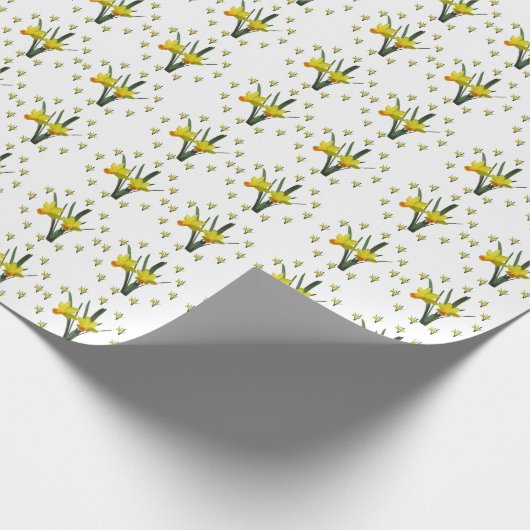 Papier Cadeau Enveloppe cadeau - Fleurs de jonquilles (Coin)
