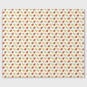 Papier Cadeau Enveloppe cadeau Floral Rouge et Jaune (Plat)