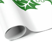 Papier Cadeau Enveloppe cadeau - grands feuilles saints (Coin rond)