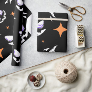 Papier Cadeau Enveloppe cadeau Halloween éffrayante Sorcière v