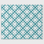 Papier Cadeau Enveloppe cadeau - Intersecter les Carrés en vert  (Plat)