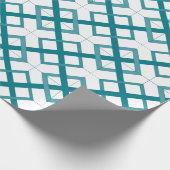Papier Cadeau Enveloppe cadeau - Intersecter les Carrés en vert  (Coin)