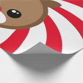 Papier Cadeau Enveloppe cadeau Kawaii Reindeer (Coin)