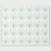 Papier Cadeau Enveloppe cadeau - Lettres mélangées en vert (Plat)