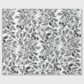 Papier Cadeau Enveloppe cadeau moderne en noir et blanc (Plat)