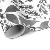 Papier Cadeau Enveloppe cadeau moderne en noir et blanc (Coin rond)