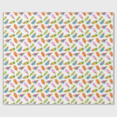 Papier Cadeau Enveloppe cadeau Motif crème glacée colorée (Plat)