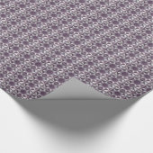 Papier Cadeau Enveloppe cadeau - Motif de courtepointe violet (Coin)