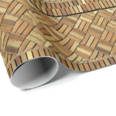 Papier Cadeau Enveloppe cadeau - Motif en brique tissé (Coin rond)