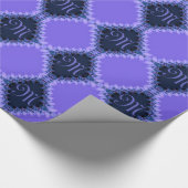 Papier Cadeau Enveloppe Cadeau Motif en dentelle violette Arlequ (Coin)