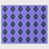 Papier Cadeau Enveloppe Cadeau Motif en dentelle violette Arlequ (Plat)