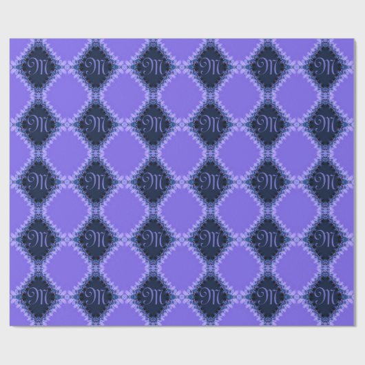 Papier Cadeau Enveloppe Cadeau Motif en dentelle violette Arlequ (Plat)