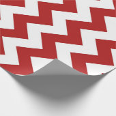 Papier Cadeau Enveloppe cadeau Motif en gras rouge et blanc Zigz (Coin)