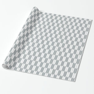 Papier Cadeau Enveloppe cadeau Motif Yagasuri Gris & Blanc Japon