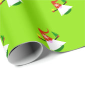 Papier Cadeau Enveloppe cadeau Noël Gnome (Coin rond)
