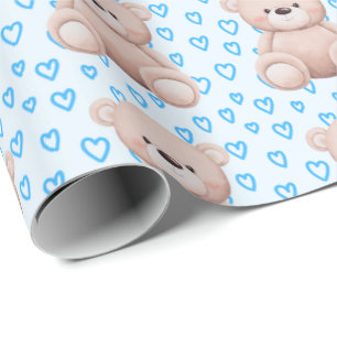 Papier Cadeau Enveloppe cadeau Ours en peluche de charme - pour