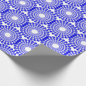 Papier Cadeau Enveloppe cadeau - Perles bleues en cercles (Coin)