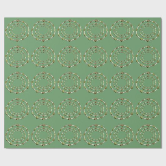 Papier Cadeau Enveloppe cadeau - Perles et pierres (Plat)