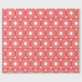 Papier Cadeau Enveloppe cadeau - Perles rouges en cercles (Plat)