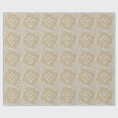 Papier Cadeau Enveloppe cadeau personnalisé Mariage Burlap & den (Plat)