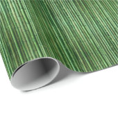 Papier Cadeau Enveloppe cadeau Plante en bambou vert naturel (Coin rond)