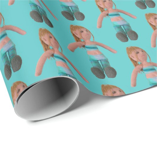 Papier Cadeau Enveloppe cadeau - Poupée d'exercice (Coin rond)